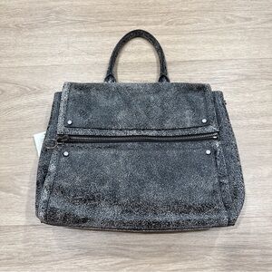 All Saints Gray Satchel Bag